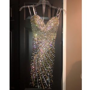 Embellished cocktail dress